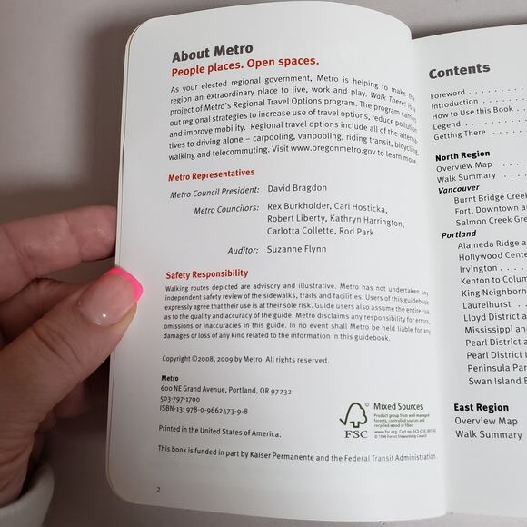 Walk‎ There! 50 Treks In And Around Portland And Vancouver Paperback Guidebook - Picture 6 of 11